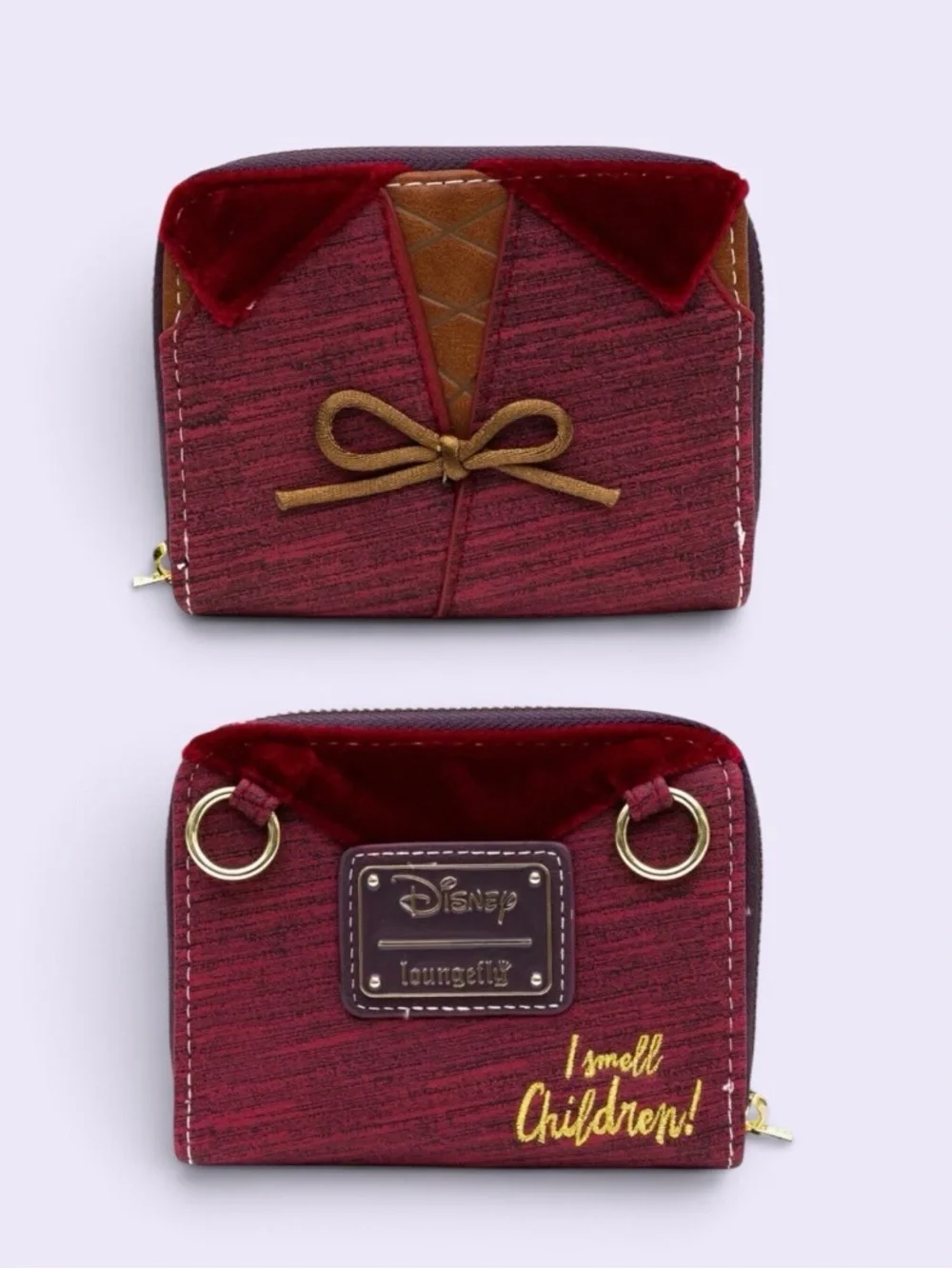 Loungefly Burgundy Velvet 'I Smell Children' Coin Purse